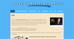 Desktop Screenshot of incredibleschoolassemblies.com